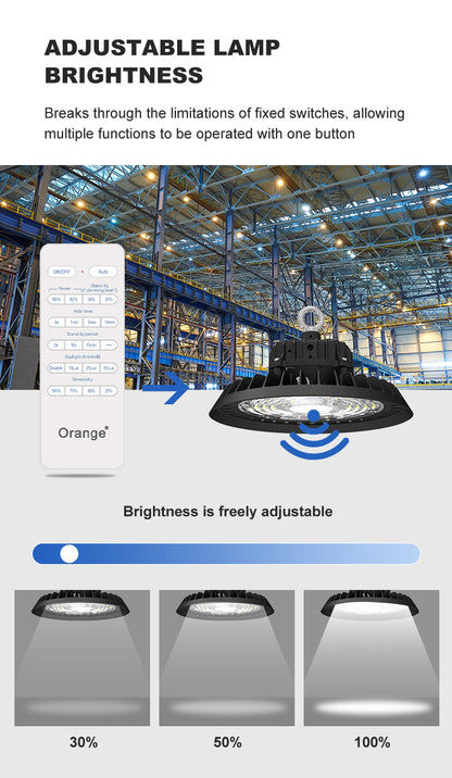 Good Quality IP65 Industrial Pendant Lamp Warehouse Commercial Light LED Aluminum UFO High Bay Light 150W