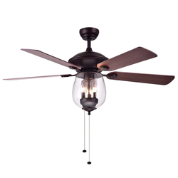 52 Inch 4 Blade Luxury Living Room Electric Fancy Lights Retractable Blade Ceiling Fans With Light