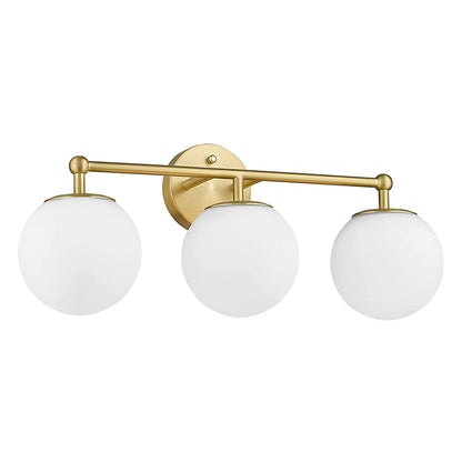 3-Light Bathroom  Glass Ball Wall Mounted Vanity Lamp Bathroom Vanity Light Fixtures