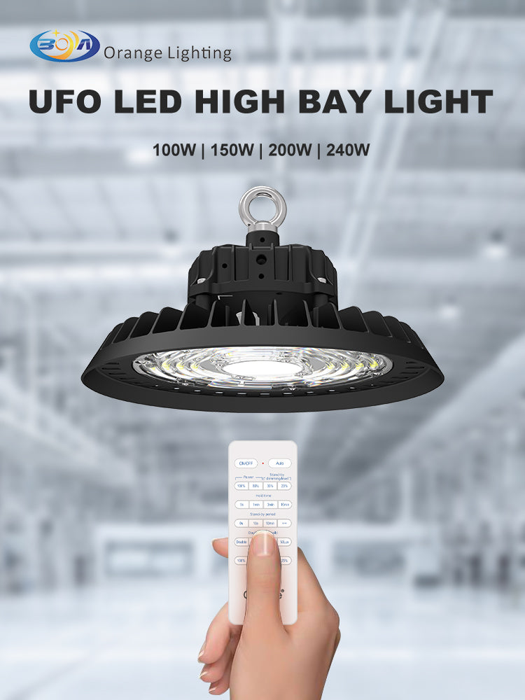 Good Quality IP65 Industrial Pendant Lamp Warehouse Commercial Light LED Aluminum UFO High Bay Light 150W