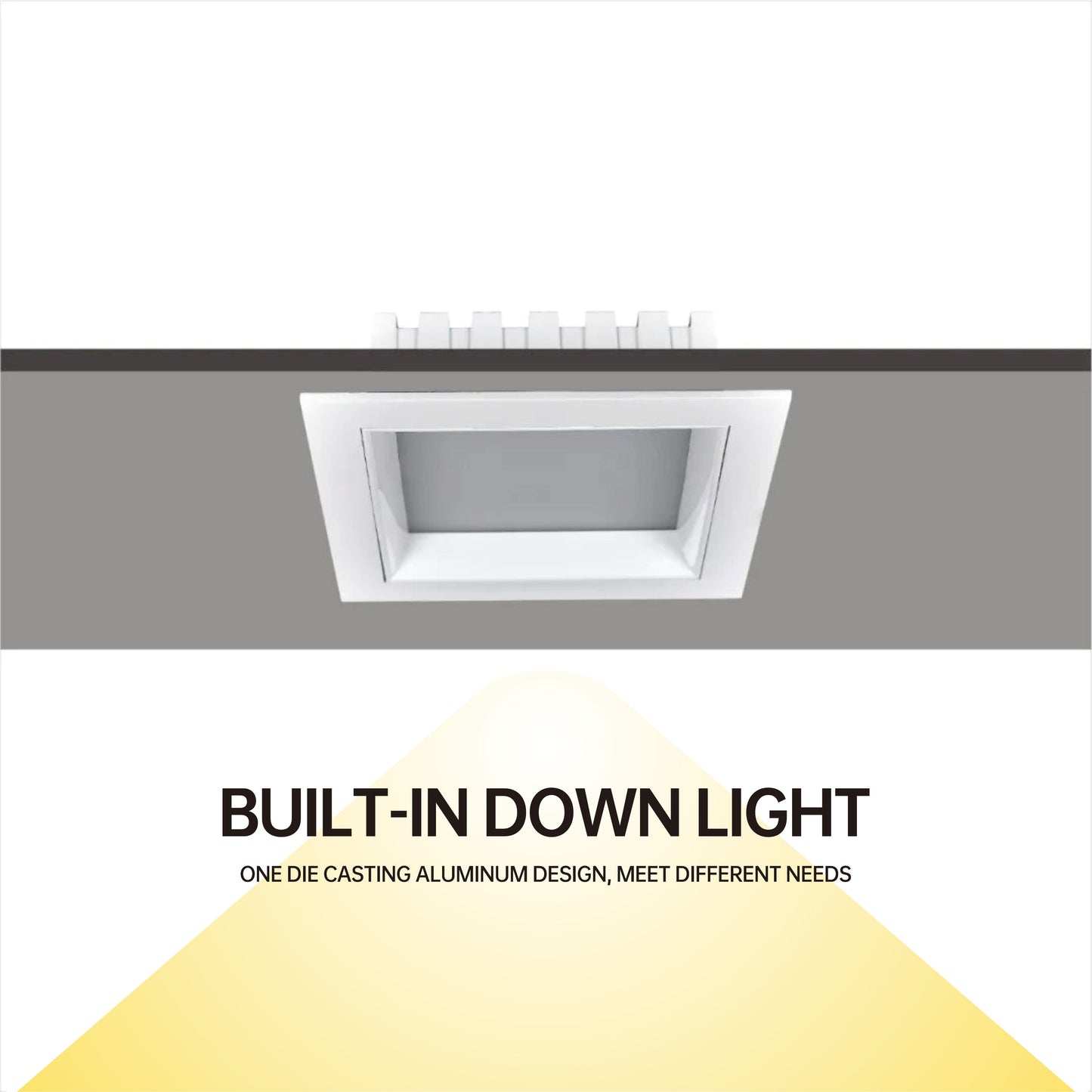 Commercial Black Spot LED Down Light 24W Wall Washer Anti Glare COB Downlight Recessed Spotlight